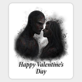 Happy Valentine's Day - Dark art2 Sticker